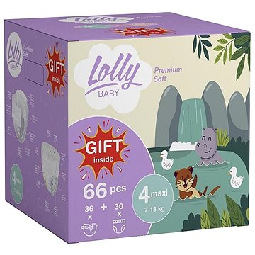 LOLLY BABY Súprava Premium soft veľkosť 4 (66 ks)