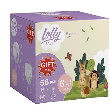 LOLLY BABY Súprava Premium soft Junior veľkosť 6 (56 ks)