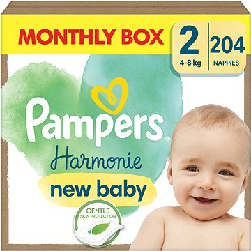 PAMPERS Harmonie Baby veľkosť 2 (204 ks)