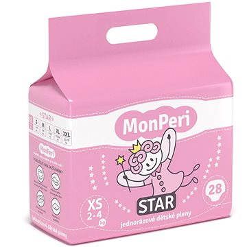 MonPeri STAR veľ. XS (28 ks)