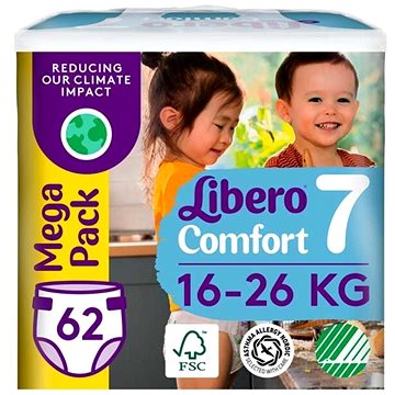 Libero Comfort 7+ Mega Pack (62 ks) 16 – 26 kg