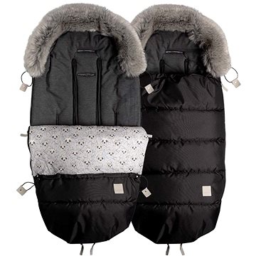 black fur footmuff