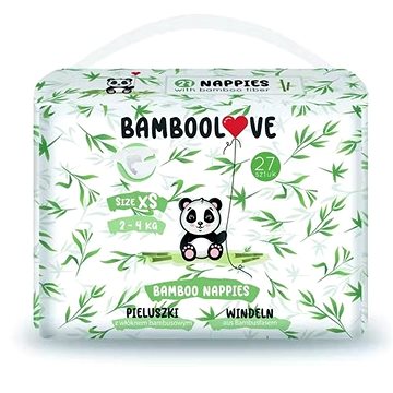 Bamboolove Bambusové plienky veľ. XS (27 ks)