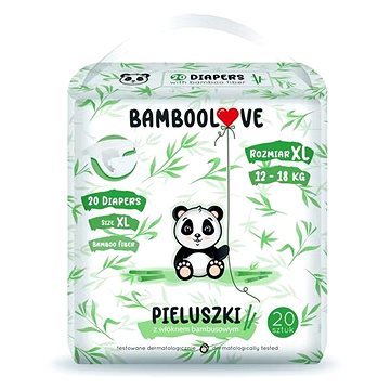 Bamboolove Bambusové plienky veľ. XL (20 ks)