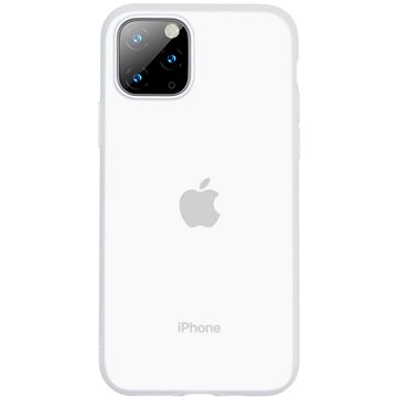 Baseus Jelly Liquid Silica Gel Protective Case pre iPhone 11 Pro Max Transparent White - Kryt na mobil
