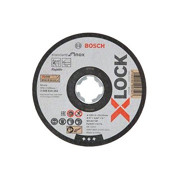 BOSCH X-LOCK Plochý rezací kotúč Standard for Inox systém