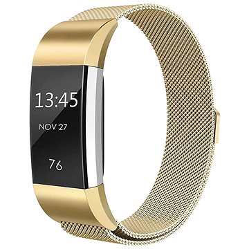 BStrap Milanese na Fitbit Charge 2 gold, veľkosť L