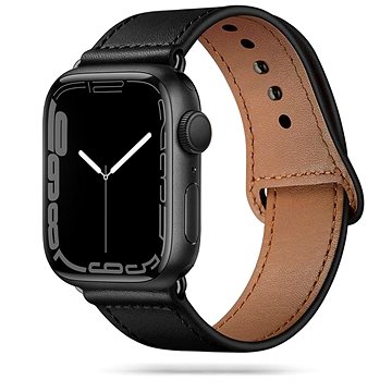 Tech-Protect Leatherfit na Apple Watch 38 mm/40 mm/41 mm, black