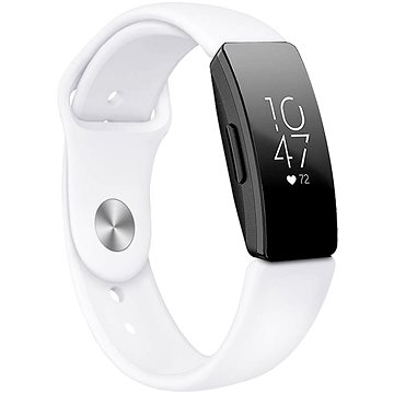 BStrap Silicone na Fitbit Inspire white, veľkosť L