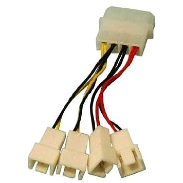 OEM 1x 4-pin konektor --> 2x 3-pin konektor 5 V a 2x 3-pin konektor 12 V