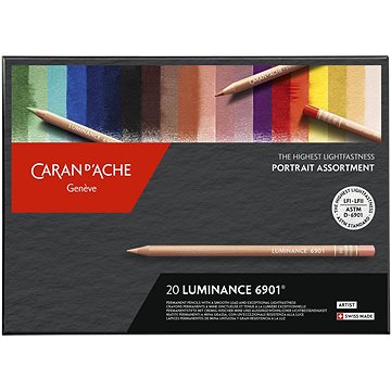 CARAN D\'ACHE Luminance 6901 20 farieb vhodných na portrét