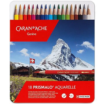 CARAN D\'ACHE Prismalo Aquarelle 18 farieb