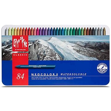 CARAN D\'ACHE Neocolor II 84 farieb v kovovom boxe