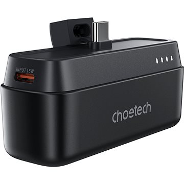 ChoeTech PD20W 5 000 mAh Power Bank with Type C Plug black