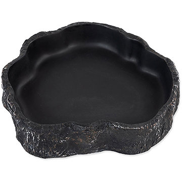 Repti Planet Miska na kŕmenie čierna 15,5 × 14,0 × 3,4 cm