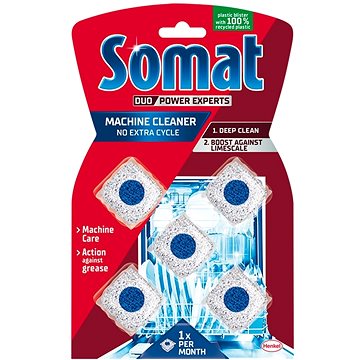 Somat Čistič umývačky v tabletách 5 ks - Čistič umývačky riadu