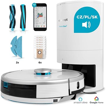 CONCEPT VR3510 2 v 1 PERFECT CLEAN Complete Clean Care - Robotický vysávač