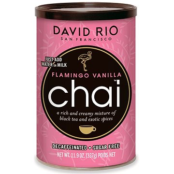 David Rio Chai Flamingo Vanilla BEZ CUKRU, BEZ KOFEÍNU 337 g