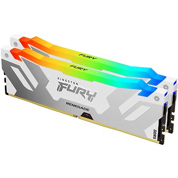 Kingston FURY 32GB KIT DDR5 6400MHz CL32 Renegade White RGB XMP