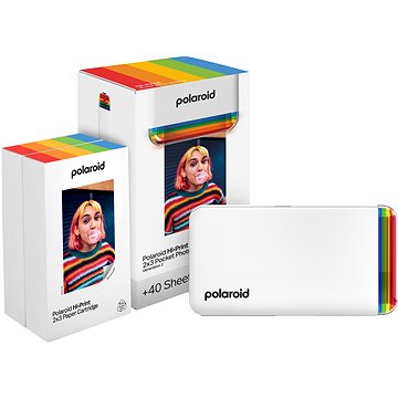 Polaroid Hi·Print 2 × 3  Pocket Photo Printer Generation 2 Starter Set White