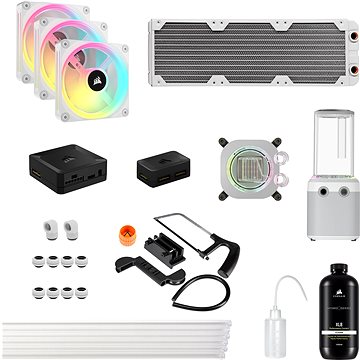 Corsair Hydro X Series iCUE LINK XH405i Custom Cooling Kit White