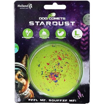 Dog Comets Stardust plávajúca lopta zelená L/7,5 cm