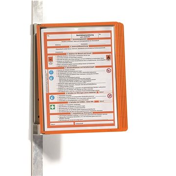 DURABLE VARIO WALL, magnetický vrátane 5 vreciek, A4, oranžový