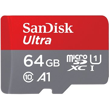 SanDisk MicroSDXC Ultra 64 GB + SD adaptér