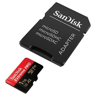 SanDisk MicroSDXC 1TB Extreme Pro A2 UHS-I (V30) U3 + SD adaptér