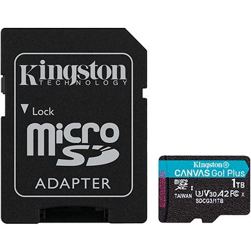 Kingston MicroSDXC 1TB Canvas Go! Plus + SD adaptér