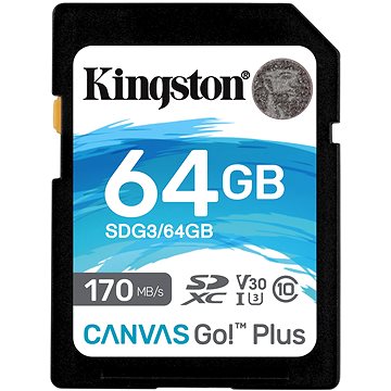 Kingston Canvas Go! Plus SDXC 64GB + SD adaptér