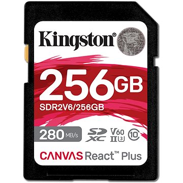 Kingston SDXC 256 GB Canvas React Plus V60