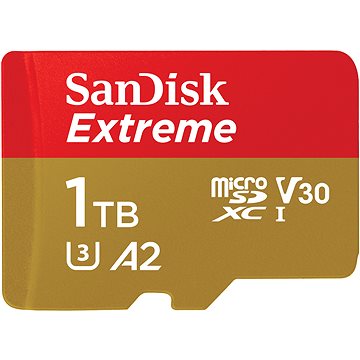 SanDisk microSDXC 1TB Extreme + Rescue PRO Deluxe + SD adaptér