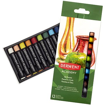 DERWENT Academy Oil Pastel sada 12 farieb