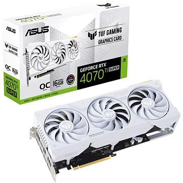 ASUS TUF GeForce RTX 4070 Ti SUPER O16G GAMING WHITE