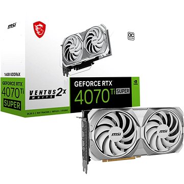 MSI GeForce RTX 4070 Ti SUPER 16G VENTUS 2X WHITE OC