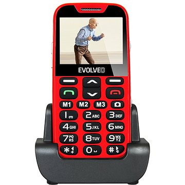 EVOLVEO EasyPhone XD červeno-strieborný - Mobilný telefón