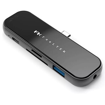 Feeltek Jet Glass 6 in 1 USB-C Hub, black