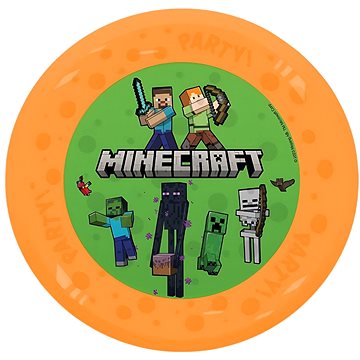 GoDan Plastový tanier Pixel – Minecraft – 21 cm – 1 ks