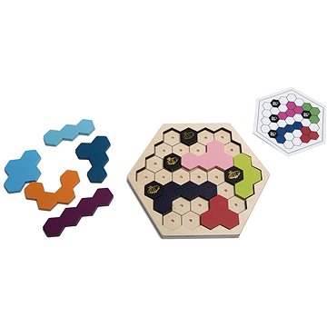 BS Toys Logické puzzle – včielky