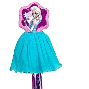 Amscan Piňata Frozen Elsa – Ľadové kráľovstvo – 29,5 × 61,8 × 2,7 cm – ťahacia