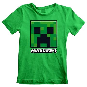 Minecraft – Creeper Face – detské tričko – 5 – 6 rokov