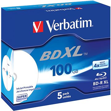 Verbatim BD-R XL 100GB 4x, 5ks