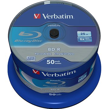 VERBATIM BD-R SL DataLife 25 GB, 6x, spindle 50 ks