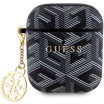 Guess PU G Cube Charm Puzdro na AirPods 1/2 Black