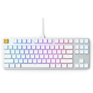 Glorious GMMK TKL White Ice Edition – Gateron-Brown, US, biela