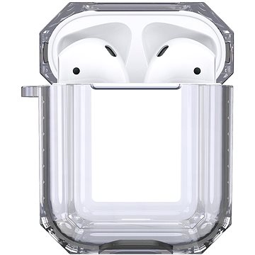 Hishell two colour clear case for Airpods 1&2 black