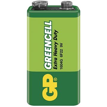 GP Zinková batéria Greencell 9 V (6F22), 1 ks