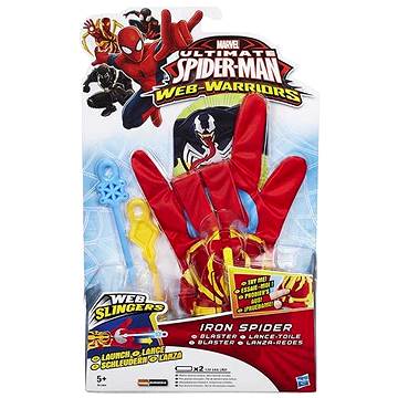 iron spiderman gloves