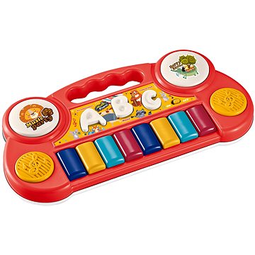 Aga4Kids Detské piano, červené